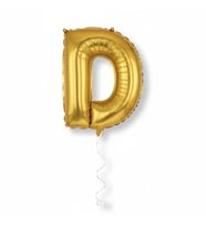 Runaway Altın D Harf Balon 1 Metre Parti Dekoru