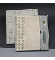Deri Defter Ve Kalem Set