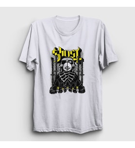Presmono Unisex Beyaz Candles Ghost T-Shirt 395843tt