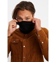 Siyah Erkek 4 fonksiyonlu Koruyucu  Pamuklu, Esnek, Terletmez, Bandana, Boyunluk, Buff, Maske