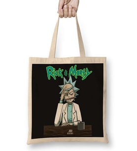 Rick & Morty Bez Çanta Uzun Saplı