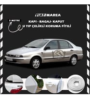 Fiat Marea Oto Araç Kapı Koruma Fitili 5metre Parlak Beyaz Renk