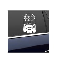 Minyonlar Chevrolet İçin Uyumlu Aksesuar Yan Cam Sticker Oto Kapı 20 Cm