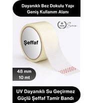#TamirBandı Şeffaf Duct Tape Tamir Bandı 48mm x 10 Metre UV Dayanıklı Su Geçirmez Güçlü Yapışkan Ona