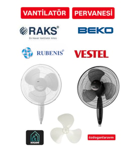 Raks Rubenis  Vestel Beko Fakir Vantilatör Pervanesi 36 cm