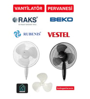 Raks Rubenis  Vestel Beko Fakir Vantilatör Pervanesi 36 cm