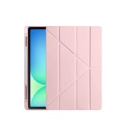 Newface Apple iPad Pro 13 (2024) Kılıf Kalemlikli Hugo Tablet Kılıfı - Rose Gold