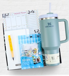 Stanley Termos & Defter & Kalem & Planner & Mikro Block Yapboz  Hediye Seti