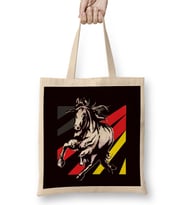 German Flag Horse Riding Equestrian Sport Horseshoe Saddle Bez Çanta Uzun Saplı