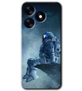 Tecno Spark 10 Pro Kılıf HD Desen Baskılı Kılıf - Astronot Yalnızlığı