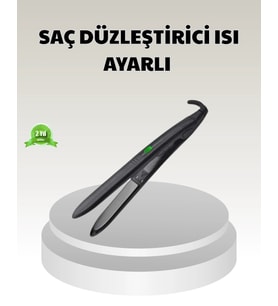 Dijital Ekranlı Isı Ayarlı Saç Düzleştirici – Titanyum Plaka, Seyahat Dostu Tasarım