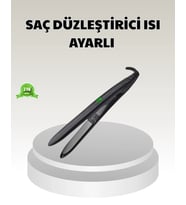 Dijital Ekranlı Isı Ayarlı Saç Düzleştirici – Titanyum Plaka, Seyahat Dostu Tasarım