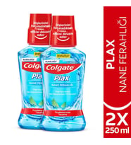 Colgate Plax Nane Ferahlığı Plağa Karşı Alkolsüz Ağız Bakım Suyu 250 ml x 2 Adet