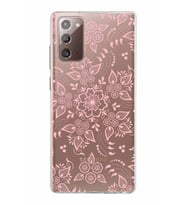 Samsung Galaxy Note 20 Kapak Nostalji Desen Tasarımlı Şeffaf Silikon Kılıf
