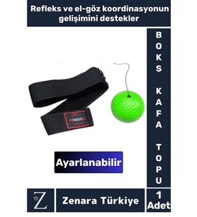Premium El Göz Koordinasyonu Refleks Geliştirici Ayarlanabilir İpli BOKS ANTRENMAN KAFA TOPU