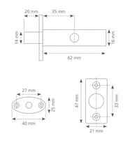 Canex Gizli Emniyet Kilidi 14 mm