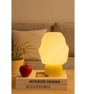 Ice Cream Lamp Masa Lambası Aydınlatma Dekoratif Abajur Ev Dekorasyonu Genç Odası Abajur (Sarı)