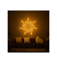 Güneş Figürlü Dekoratif Neon Tabela