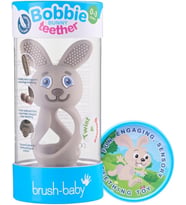 Bobbie Tavşan 3D Diş Kaşıyıcı, Cappuccino Renk, BPA İçermez