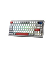 Nova75 Mekanik RGB Klavye TKL Caramel Latte Switch Tri Mode Kablosuz Makrolu Hot Swap Gaming Oy