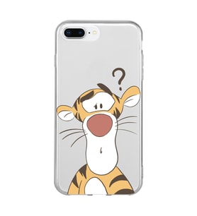 Iphone 7 Plus ve 8 Plus Uyumlu Tigger Tasarımlı Şeffaf Uyumlu Telefon Kılıfı