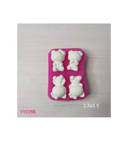 YY0398 Dörtlü Hello Kitty Silikon Kalıp