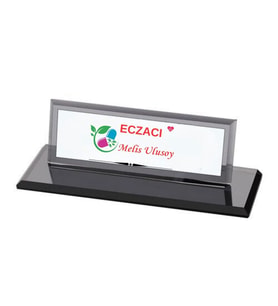 Gifttime Eczacılara Özel Tasarımlı Kristal Masa İsimliği