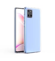 Galaxy A81 (Note 10 Lite) Kılıf İnce ve Esnek Şeffaf Süper Silikon (Renksiz)
