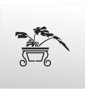 Folyo Sticker Çiçek 40cm Uzunluk