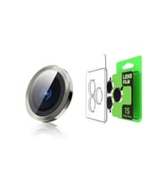 Newface Apple iPhone 15 Plus Raze Metal Kamera Lens - Sarı