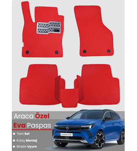 OPEL GRANDLAND (2017-2024) Uyumlu EVA Paspas Tam Set–Araca Özel,Kolay Montaj,Oto Paspas