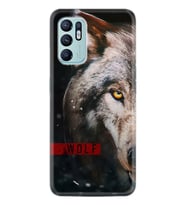 Oppo Reno 6 Kılıf Silikon Desen Özel Seri Wolf Eyes 1758