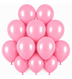 Pembe Renk Lateks makaron Balon (30 cm) - 12 Adet