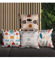 eJOYA Modern Tasarımlı 4'lü Yastık İçi Ve Kırlent Kılıfı 45cm 113703