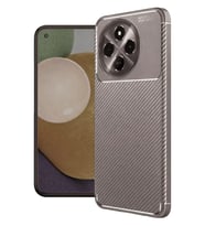 Mey İthalat® Tecno Spark 30 Pro Kılıf Auto Focus Karbon Kapak - Gri