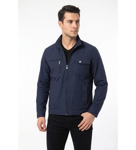 Erkek Mevsimlik Kanvas Spor Mont 8094 BGL-ST05337