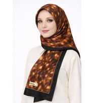 Enba Bambi Şal 75x190 cm (Siyah-Gold)