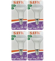(4 Adet) Şavk 6W (37W) Sarı Işık (3000K) E14 Duylu (İnce Duy) Led R50 Ampul