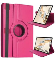 Honor Pad X9a Uyumlu Döner Standlı Tablet Kılıfı (Pembe)