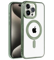 Mey İthalat® iPhone 14 Pro Max Kılıf Kronos Magsafe Kapak - Koyu Yeşil
