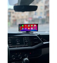 Tak Çalıştır Carplay Apple Android Auto Ekran Kablosuz 10.2İnç Araç Araba Ekran Navigasyon (Siyah)