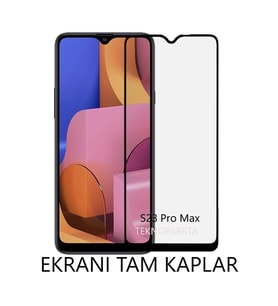 Reeder S23 Pro Max Ekran Koruyucu Kırılmaz Cam Parlak Tam Kaplar