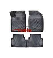 Citroen Berlingo 1999 3D Havuzlu Paspas Siyah