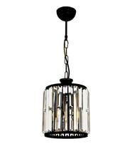 AVONNI AV-60029-1BSY Siyah Boyalı Modern Avize E27 Metal Kristal 20cm