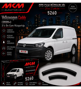 Volkswagen Caddy (2020>) 2'li Ön Mugen Cam Rüzgarlığı