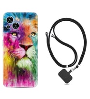Reeder S23 Max Pro Kılıf Resimli Boyun Askılı İpli Desenli Silikon Colorfull Leon 2 1388