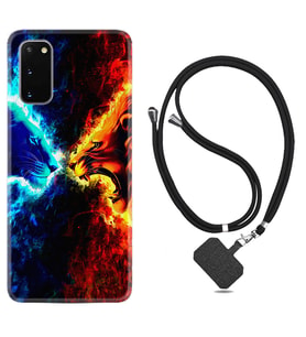 Samsung A02S A03S A10 A12 A13 A21S A22 Kılıf Boyun Askılı Silikon Red Blue Leon 1714