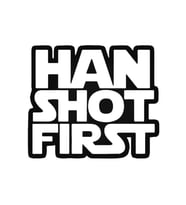 Han Shot First Oto Sticker 20 Cm