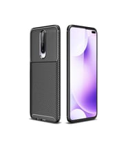 Xiaomi Poco X2 Kılıf Karbon Silikon Case (Siyah)