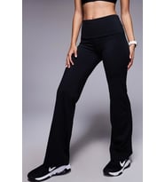 Nike Training One High Rise Foldover Pants Kadın Yüksek ve Katlanabilir Bel Eşofman Altı Siyah